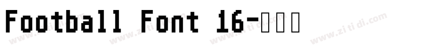 Football Font 16字体转换